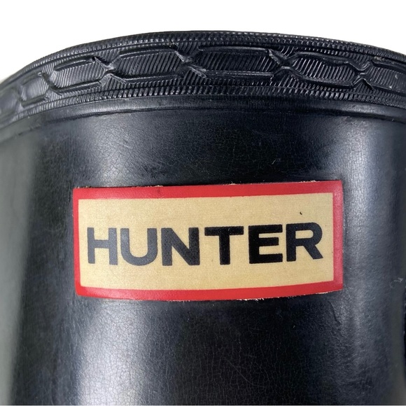 Hunter Shoes Women’s Size 6 EU 37 Tall Rain Boots Solid Black Classic Yng-Gloss - Picture 12 of 14